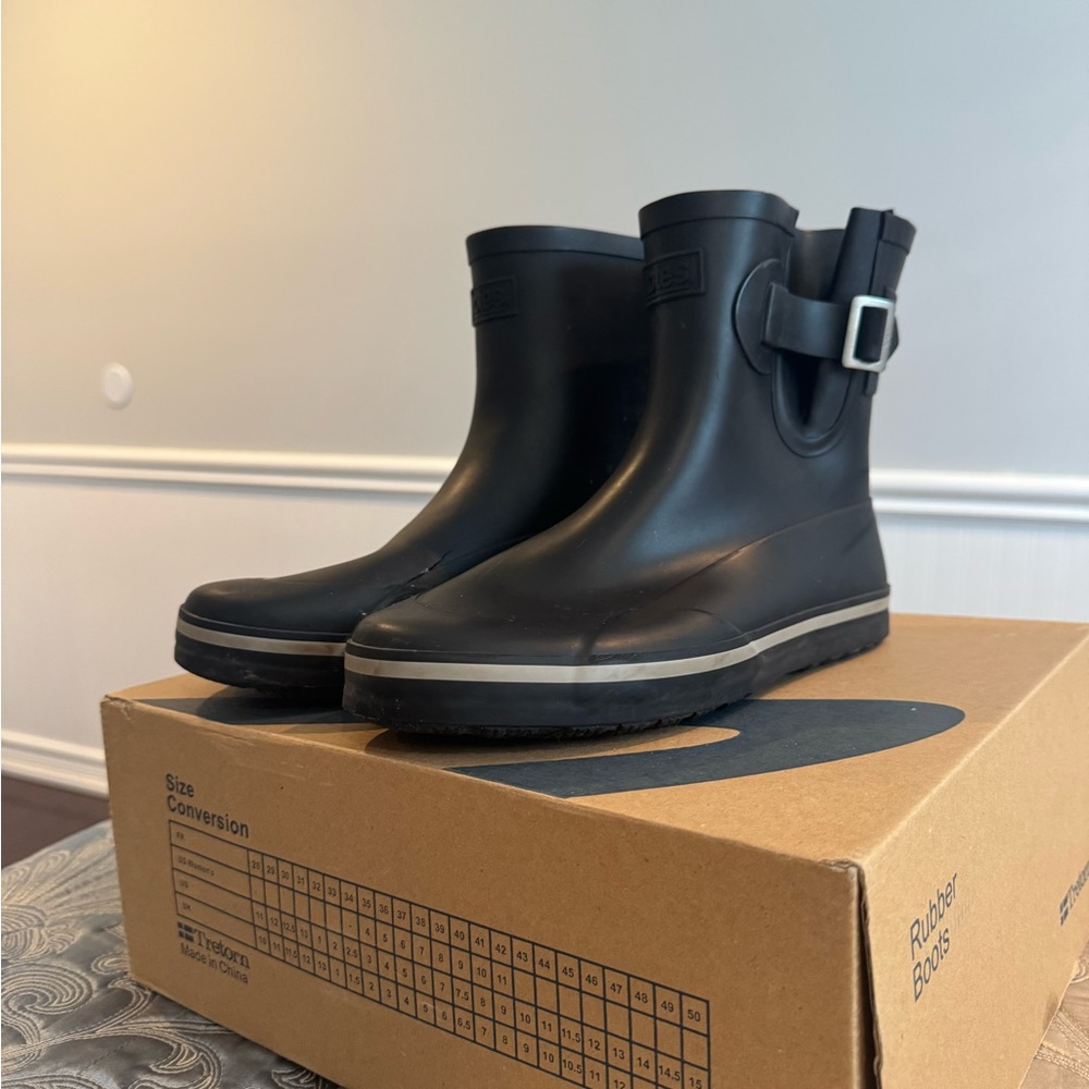 Tretorn Black Rubber Boots